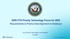 DON CTO Priority Technology Focus for 2025