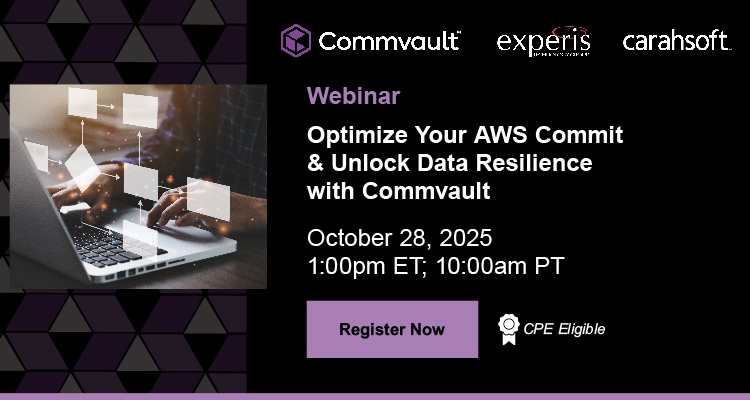 Optimize Your AWS Commit & Unlock Data Resilience with Commvault Event Banner