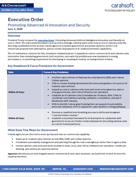 Promoting Advanced AI Innovation and Security