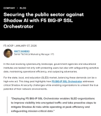 Securing the public sector against Shadow AI with F5 BIG-IP SSL Orchestrator