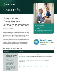 Autism Early Detection and Intervention Program