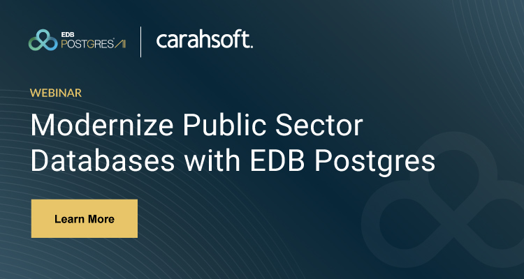 Modernize Public Sector Databases 