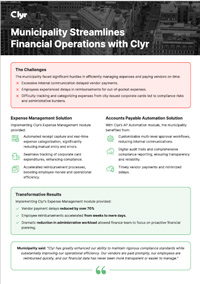 Municipality Streamlines Financial Operations with Clyr