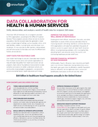 Data Collaboration for Health & Human Services
