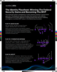The Identity Playsheet: Winning the Federal Security Game and Becoming the MVP