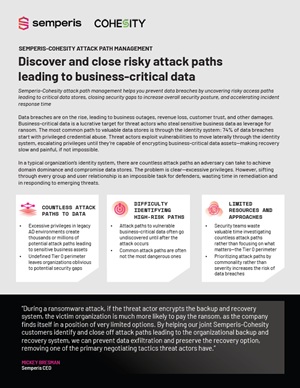 Discover and close risky attack paths leading to business-critical data