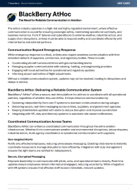 BlackBerry AtHoc: The Need for Reliable Communication in Aviation