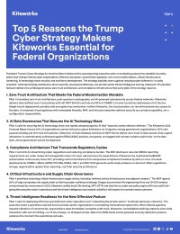 Top 5 Reasons the Trump Cyber Strategy Makes Kiteworks Essential for Federal Organizations