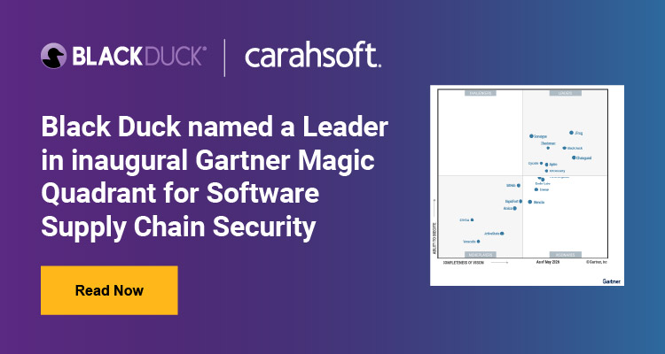 Black Duck named a Leader in inaugural Gartner Magic Quadrant for Software Supply Chain Security