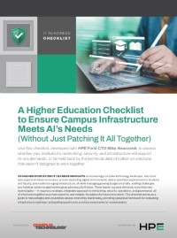 A Higher Education Checklist to Ensure Campus Infrastructure Meets AI’s Needs