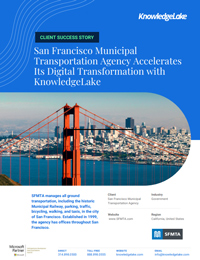 The San Francisco Municipal Transportation Agency Accelerates Its Digital Transformation with KnowledgeLake