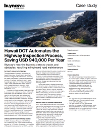 Hawaii DOT Automates the Highway Inspection Process, Saving USD 940,000 Per Year