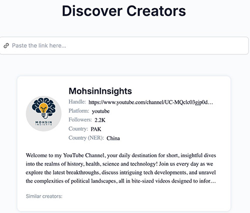 discover creators