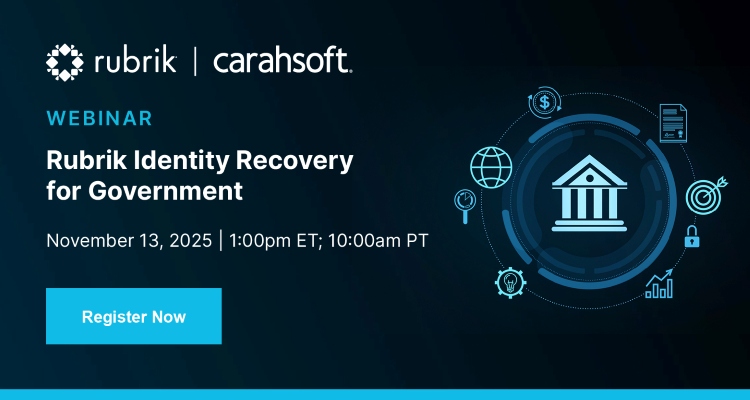 Rubrik Identity Recovery for Government Event Banner