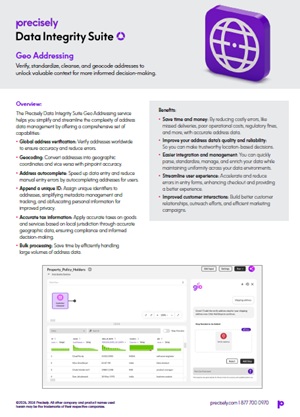 Data Integrity Suite: Geo Addressing