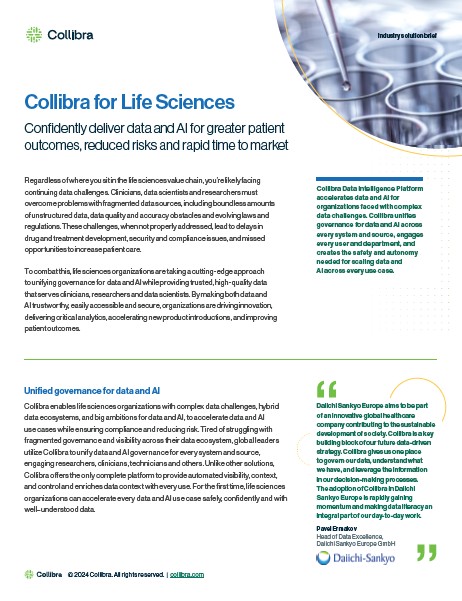 Collibra for Life Sciences