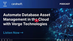 Automate Database Asset Management in the Cloud with Verge Technologies