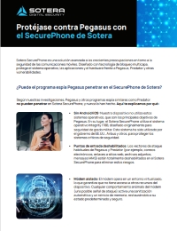 Protéjase contra Pegasus con el SecurePhone de Sotera