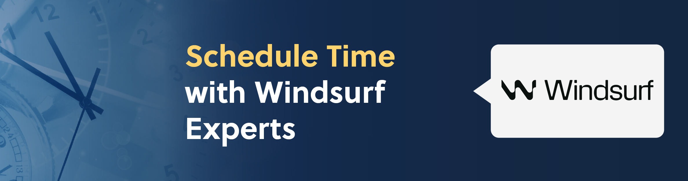 Windsurf Schedule Time Banner
