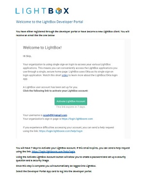 Lightbox Developer Portal