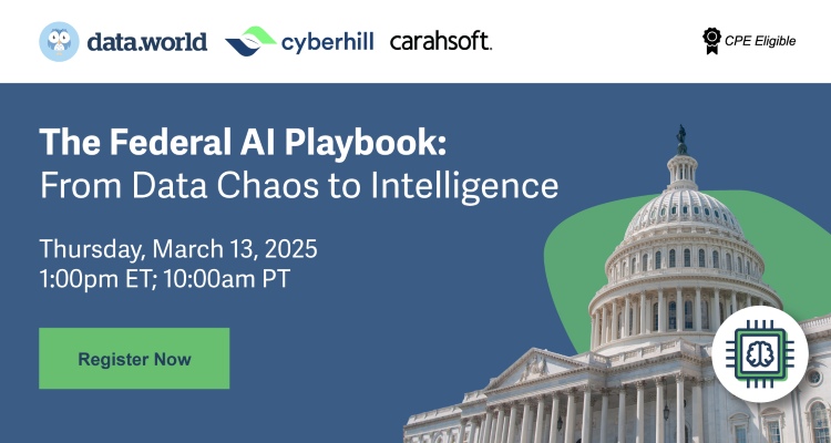 The Federal AI Playbook: From Data Chaos to Intelligence Event Banner