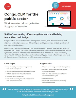 Conga CLM for the Public Sector