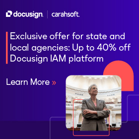 Exclusive offer for state and local agencies: Up to 40% off Docusign IAM platform