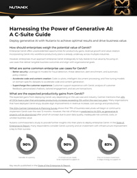 Harnessing the Power of Generative AI: A C-Suite Guide