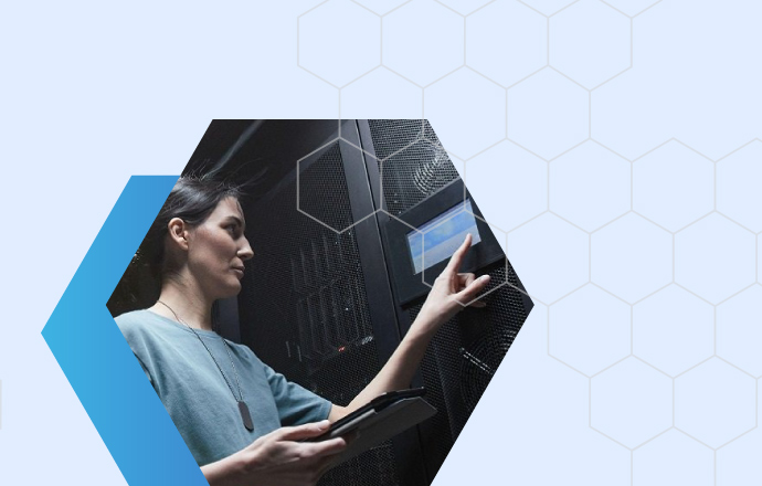 Government infrastructure professional working with modern cloud technology