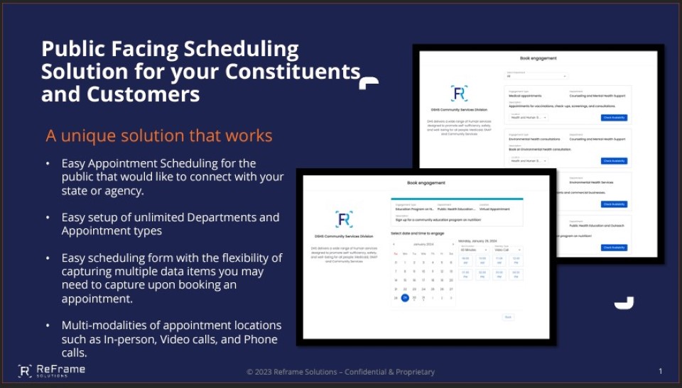 Advanced Scheduling for Constituents & Customers