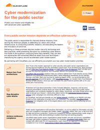 Cyber Modernization for the Public Sector