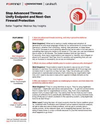 2025 Fortinet & CrowdStrike Better Together Webinar Key Insights