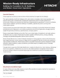Mission-Ready Infrastructure: Building the Foundation for AI, Resiliency and Modern Government Operations