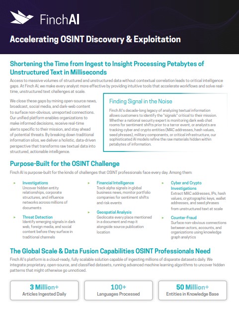 Accelerating OSINT Discovery & Exploitation