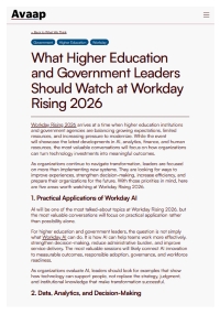 What Higher Education and Government Leaders Should Watch at Workday Rising 2026