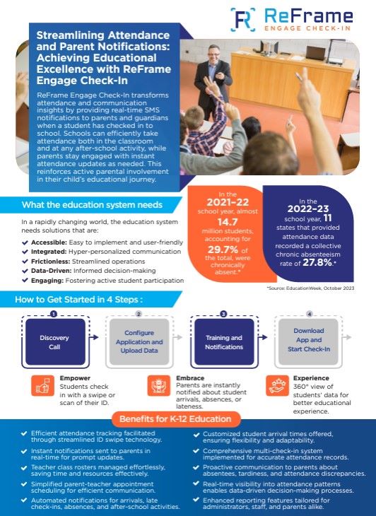 K-12 Student Check-in with SMS Text and Attendance Reporting