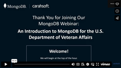 An Introduction to MongoDB for the U.S. Department of Veterans Affairs