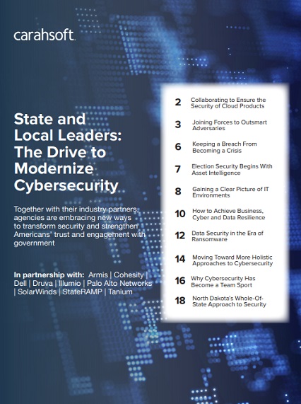 State and Local Leaders: The Drive to Modernize Cybersecurity cover