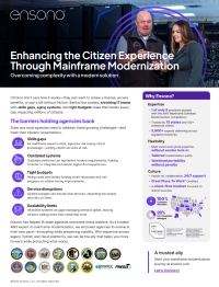 Enhancing the Citizen Experience Through Mainframe Modernization