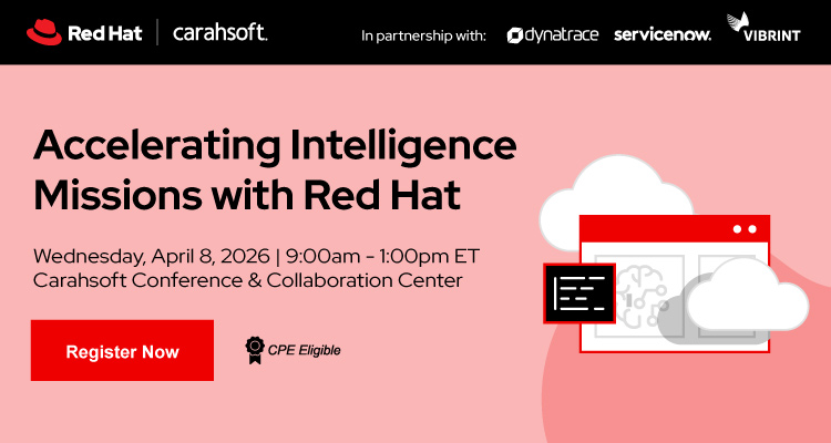 Accelerating Intelligence Missions with Red Hat Event Banner