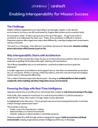 Enabling Interoperability for Mission Success