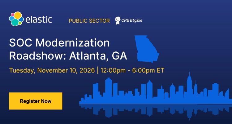 SOC Modernization Roadshow Atlanta GA | Event Banner 