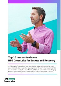 Top 10 reasons to choose HPE GreenLake for Backup and Recovery