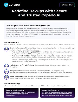 Redefine DevOps with Secure and Trusted Copado AI