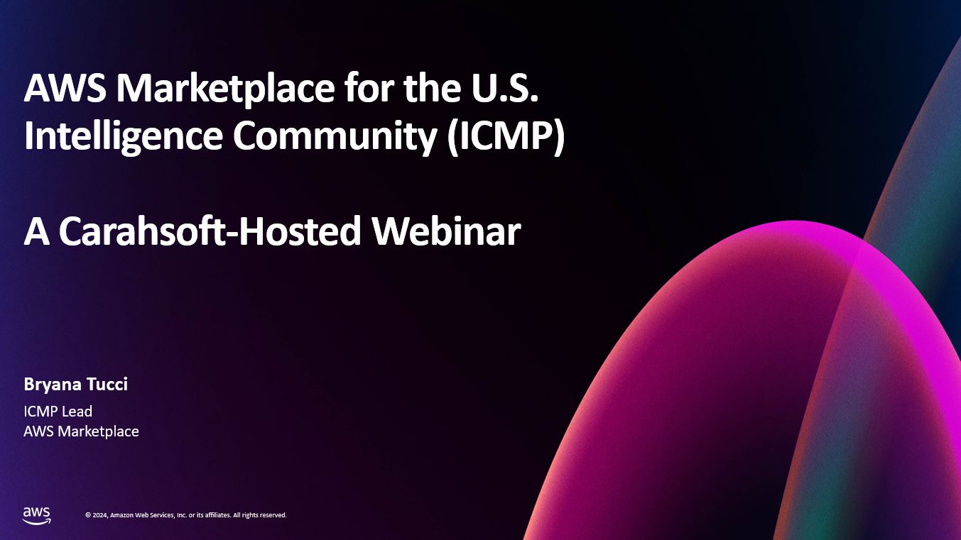 AWS ICMP Webinar