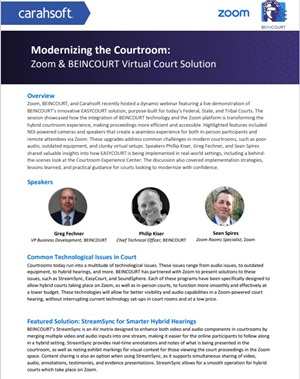 Webinar Digest: Modernizing the Courtroom with BEINCOURT & Zoom