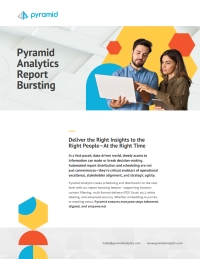 Pyramid Analytics Report Bursting