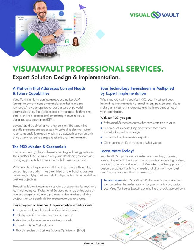 VisualVault Professional Services: Expert Solution Design & Implementation