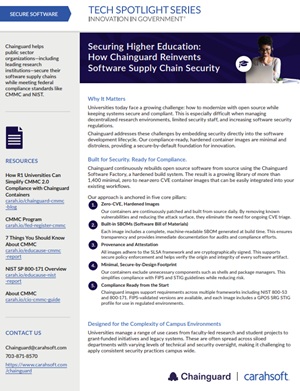 Securing Higher Education: How Chainguard Reinvents Software Supply Chain Security