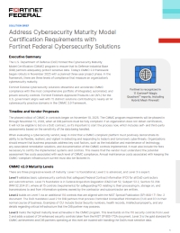 Cybersecurity Maturity Model Certification Requirements with Fortinet Federal